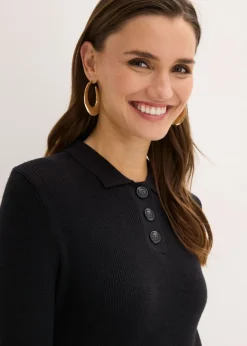 Mujer bonprix bonprix Vestido de punto acanalado de mezcla de viscosa