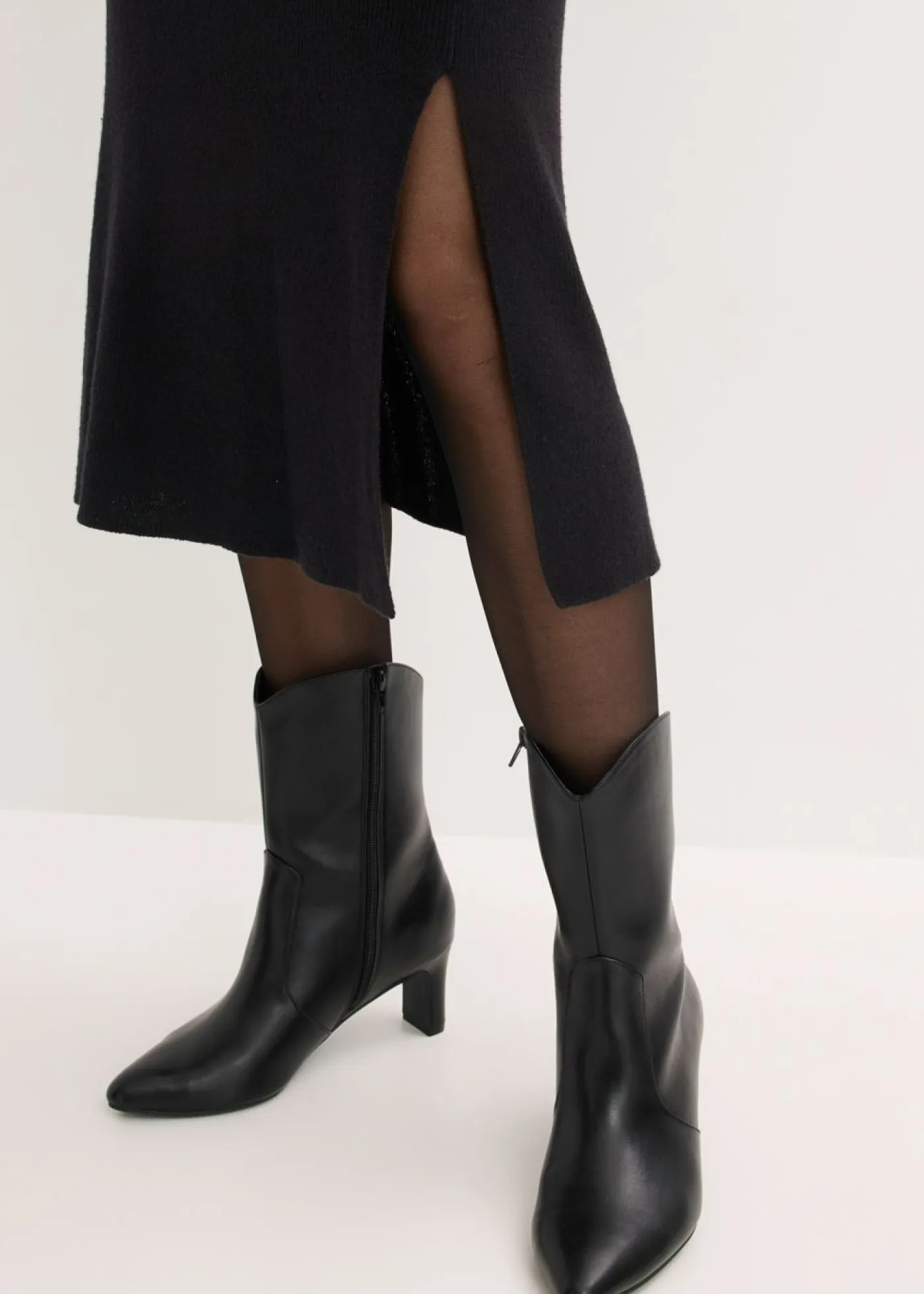 Mujer bonprix bonprix Vestido de punto acanalado de mezcla de viscosa