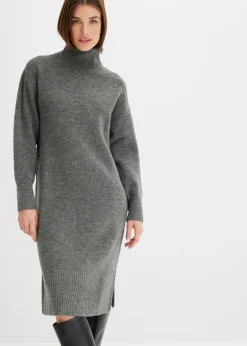 Mujer bonprix bonprix Vestido de punto con abertura