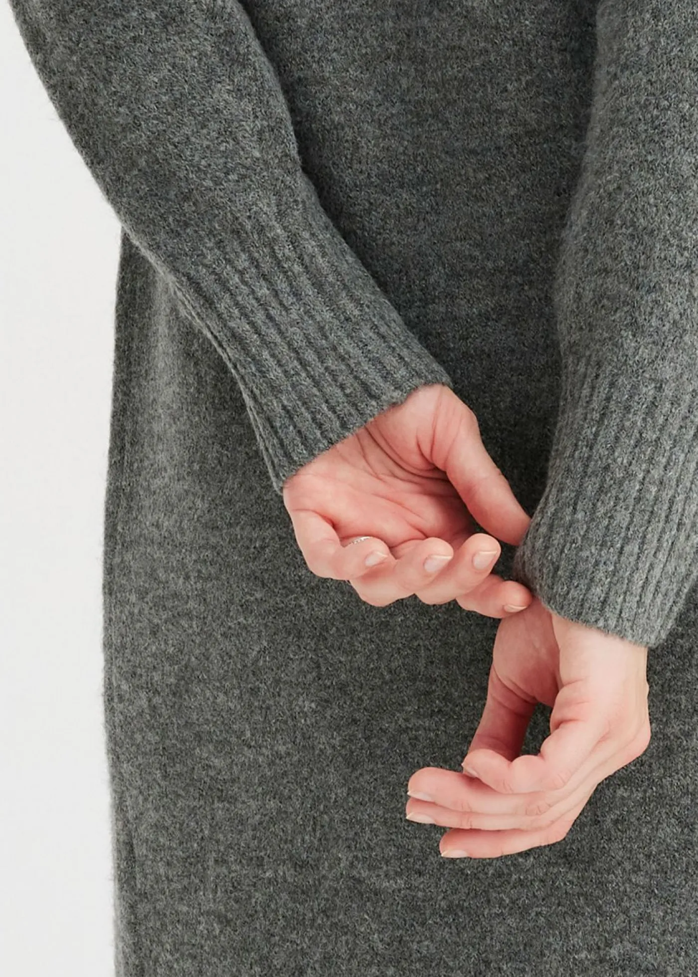 Mujer bonprix bonprix Vestido de punto con abertura