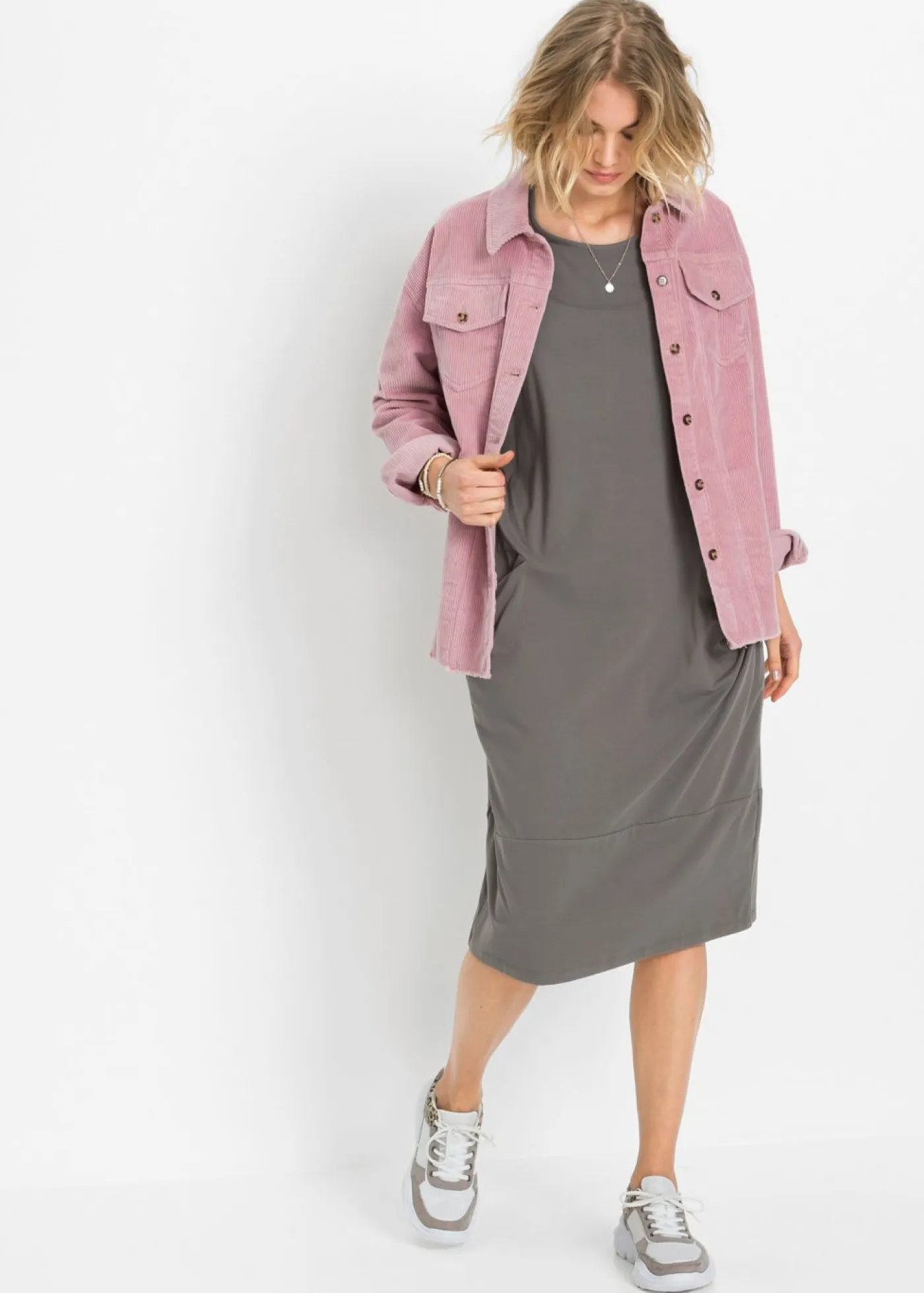 Mujer bonprix bonprix Vestido de punto con bolsillos