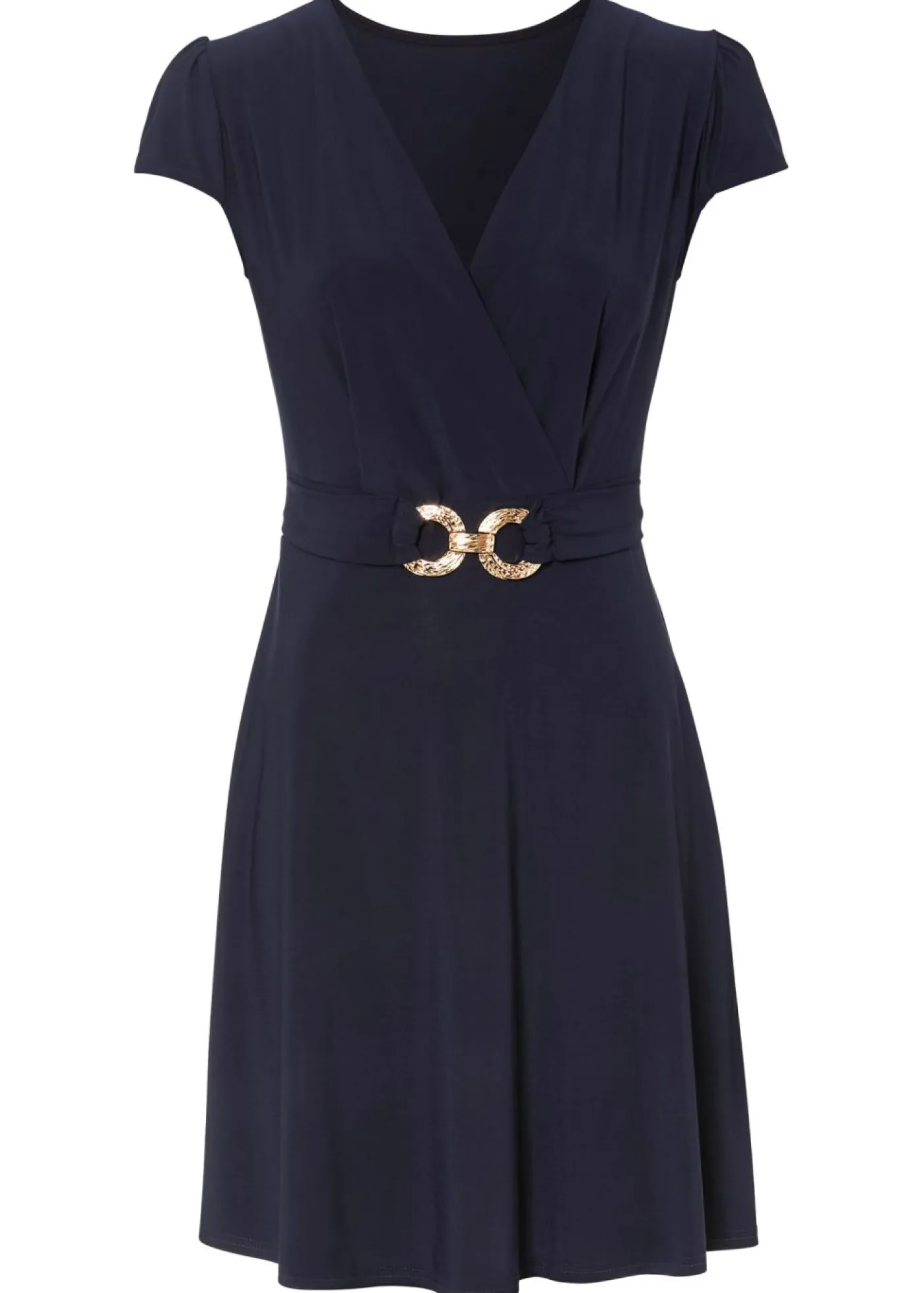 Mujer bonprix bonprix Vestido de punto con cierre decorativo