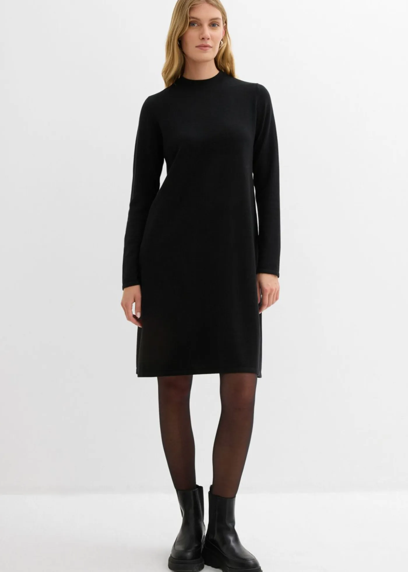 Mujer bonprix bonprix Vestido de punto con corte en A