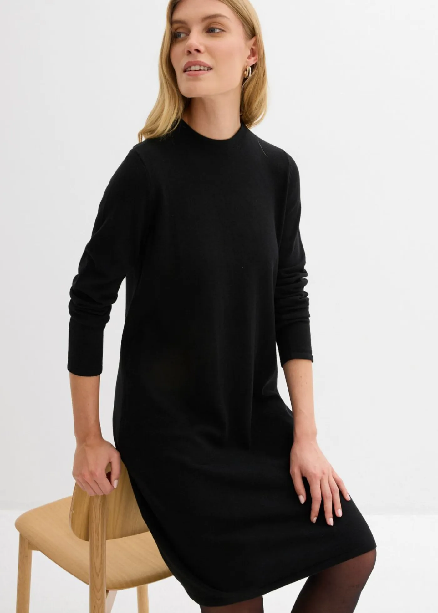 Mujer bonprix bonprix Vestido de punto con corte en A