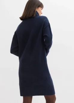 Mujer bonprix bonprix Vestido de punto con costura decorativa