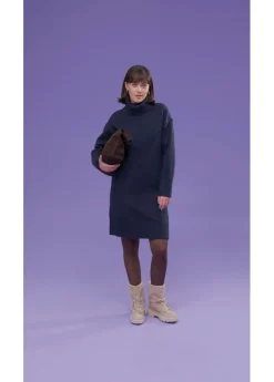 Mujer bonprix bonprix Vestido de punto con costura decorativa