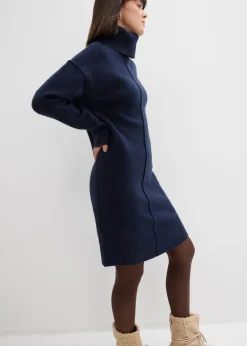 Mujer bonprix bonprix Vestido de punto con costura decorativa