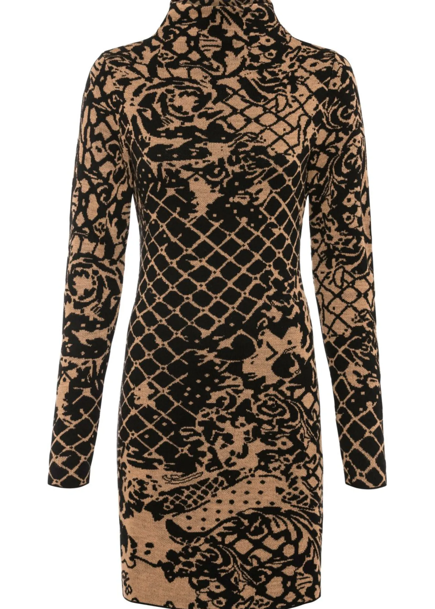 Mujer bonprix bonprix Vestido de punto con cuello alto