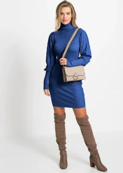 Mujer bonprix bonprix Vestido de punto con cuello vuelto