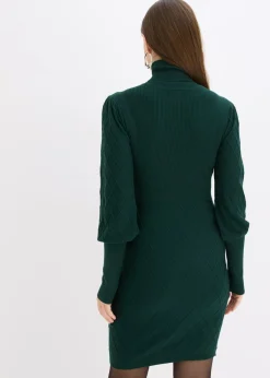 Mujer bonprix bonprix Vestido de punto con cuello vuelto