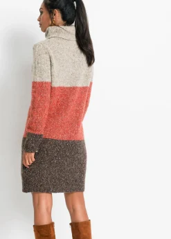 Mujer bonprix bonprix Vestido de punto con cuello vuelto