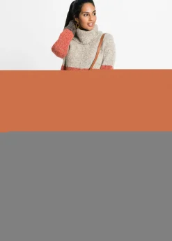 Mujer bonprix bonprix Vestido de punto con cuello vuelto