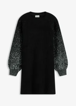 Mujer bonprix bonprix Vestido de punto con efecto brillante
