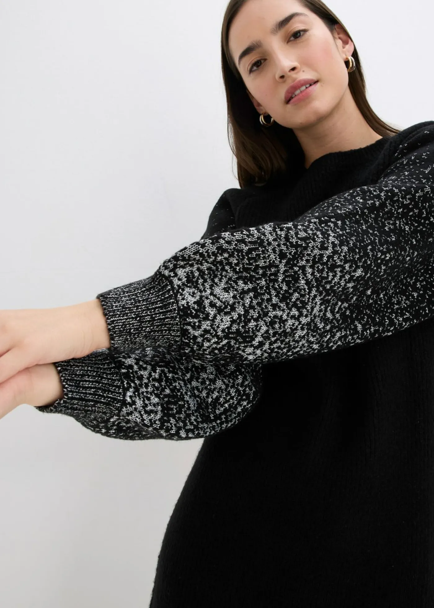 Mujer bonprix bonprix Vestido de punto con efecto brillante