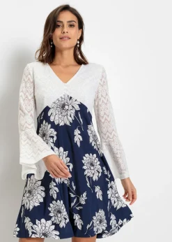 Mujer bonprix bonprix Vestido de punto con encaje