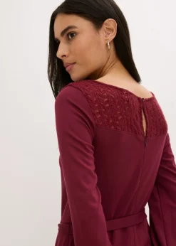 Mujer bonprix bonprix Vestido de punto con encaje