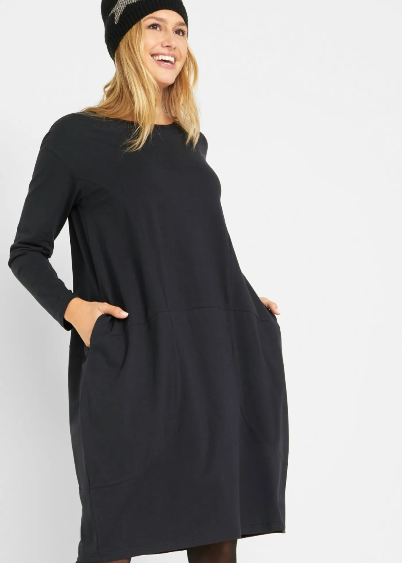 Mujer bonprix bonprix Vestido de punto con forma en O
