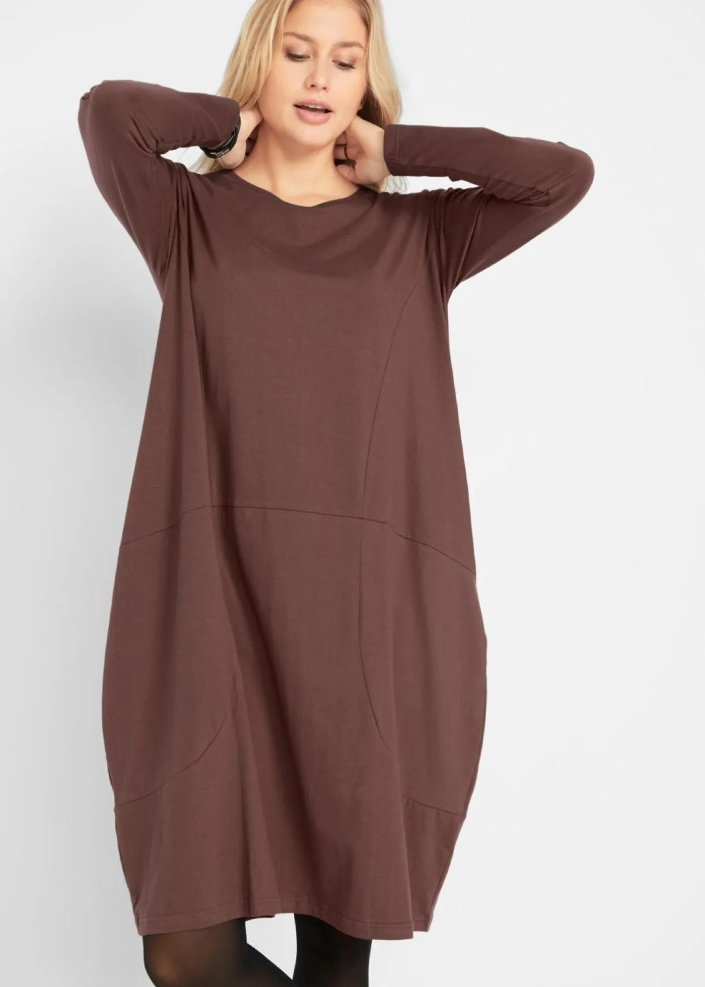 Mujer bonprix bonprix Vestido de punto con forma en O