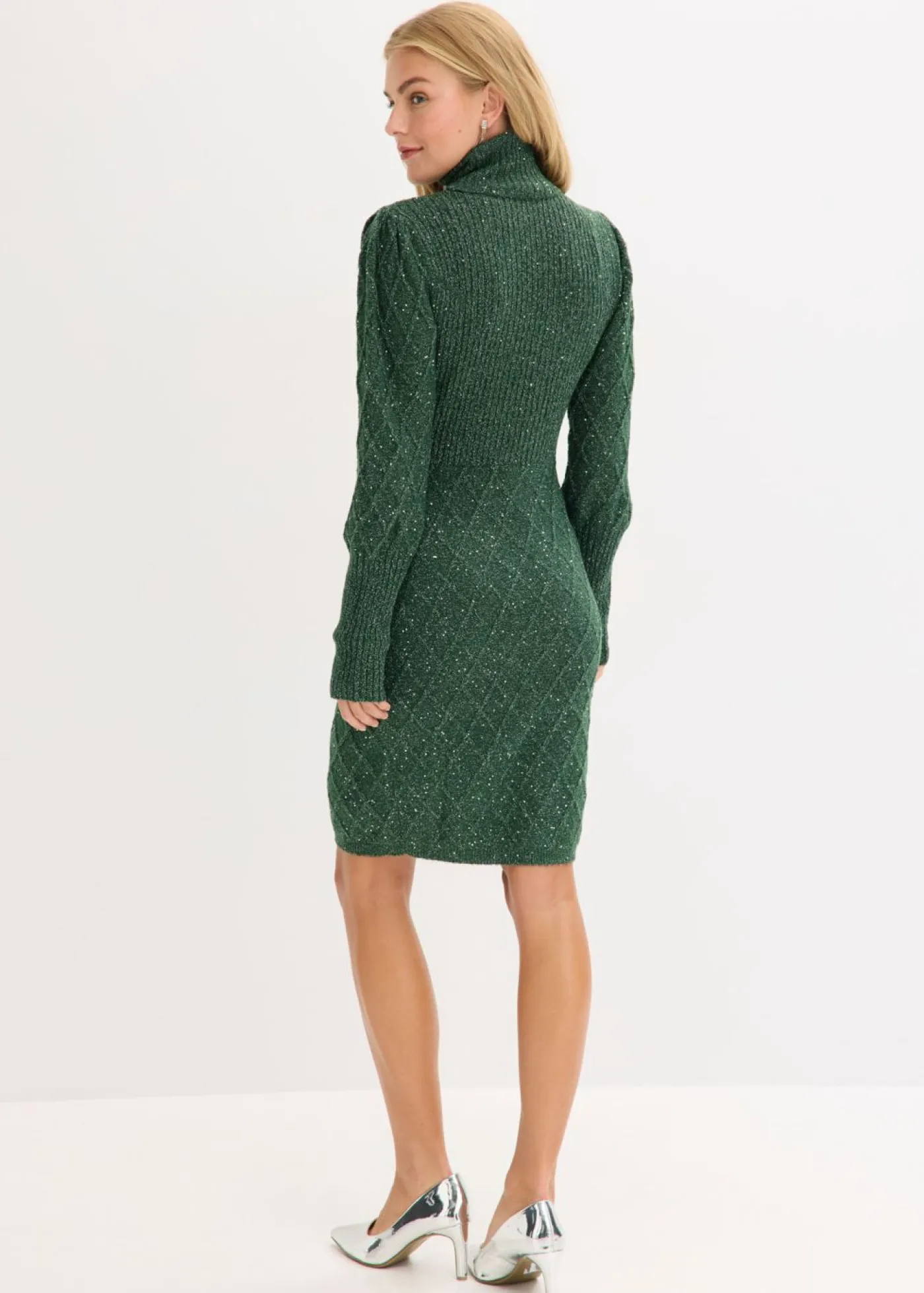 Mujer bonprix bonprix Vestido de punto con lentejuelas