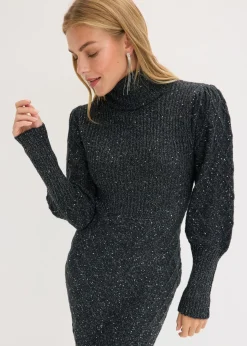 Mujer bonprix bonprix Vestido de punto con lentejuelas