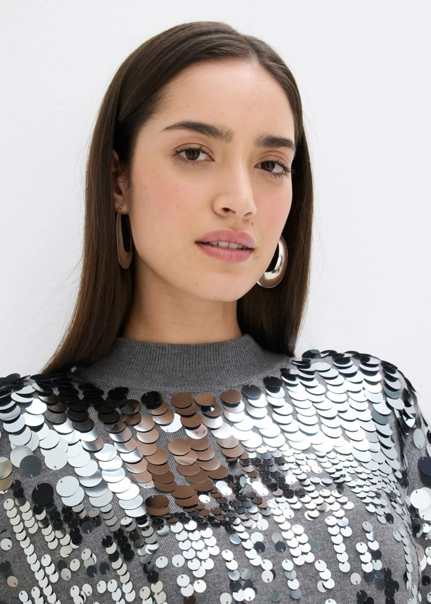 Mujer bonprix bonprix Vestido de punto con lentejuelas