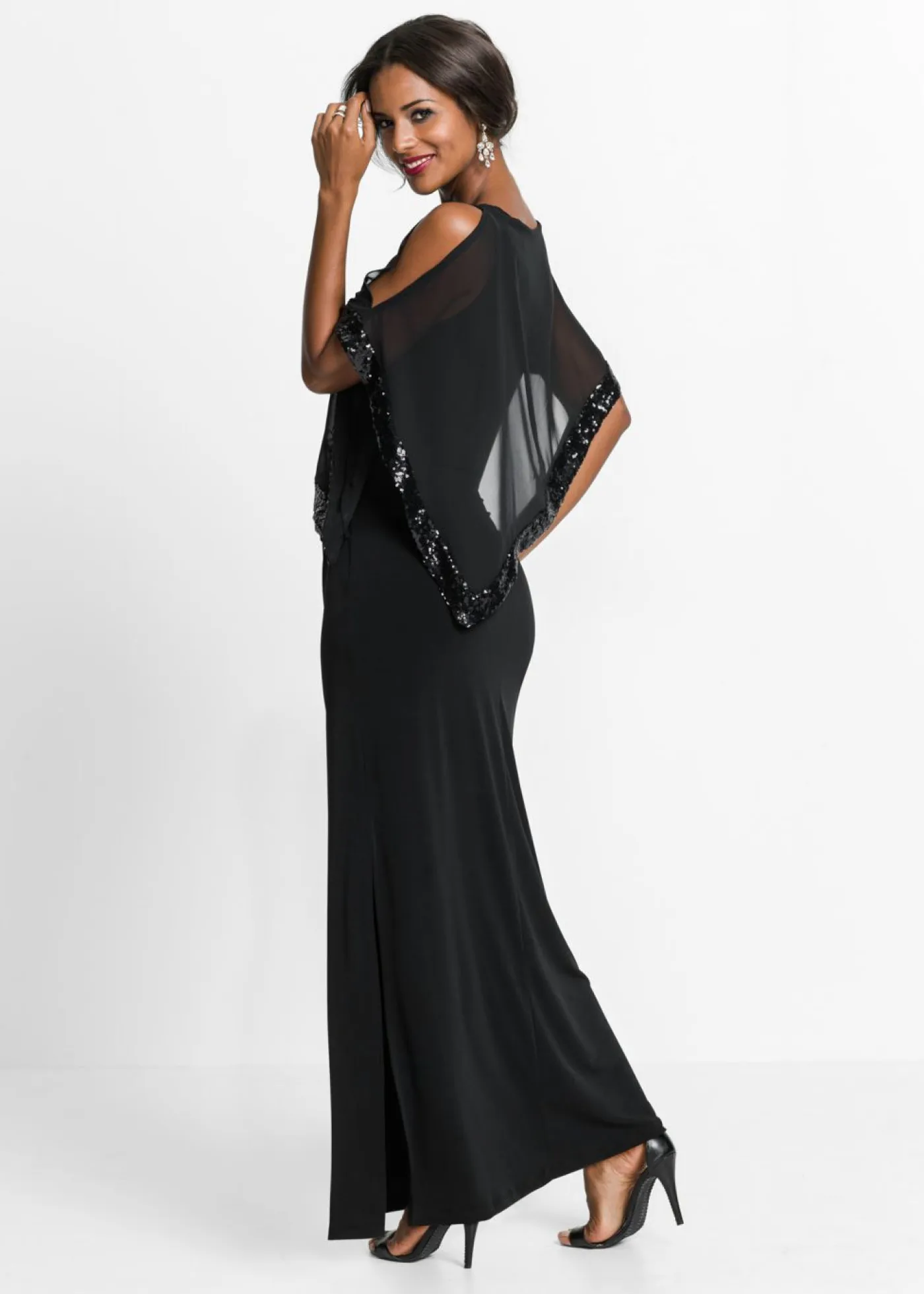 Mujer bonprix bonprix Vestido de punto con lentejuelas