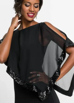 Mujer bonprix bonprix Vestido de punto con lentejuelas