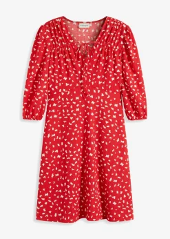 bonprix bonprix Vestidos>Vestido de punto con línea en A fresa