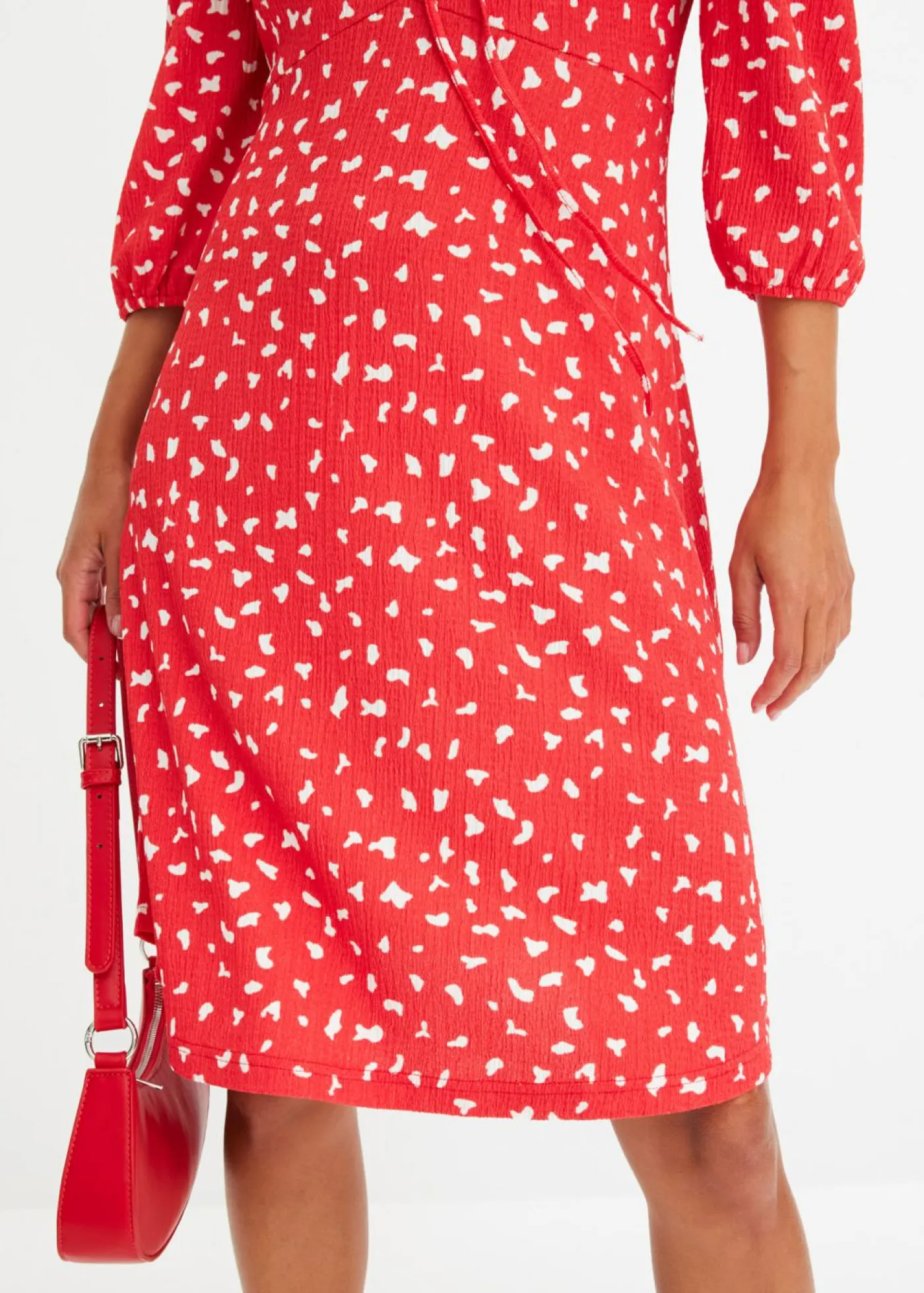 bonprix bonprix Vestidos>Vestido de punto con línea en A fresa