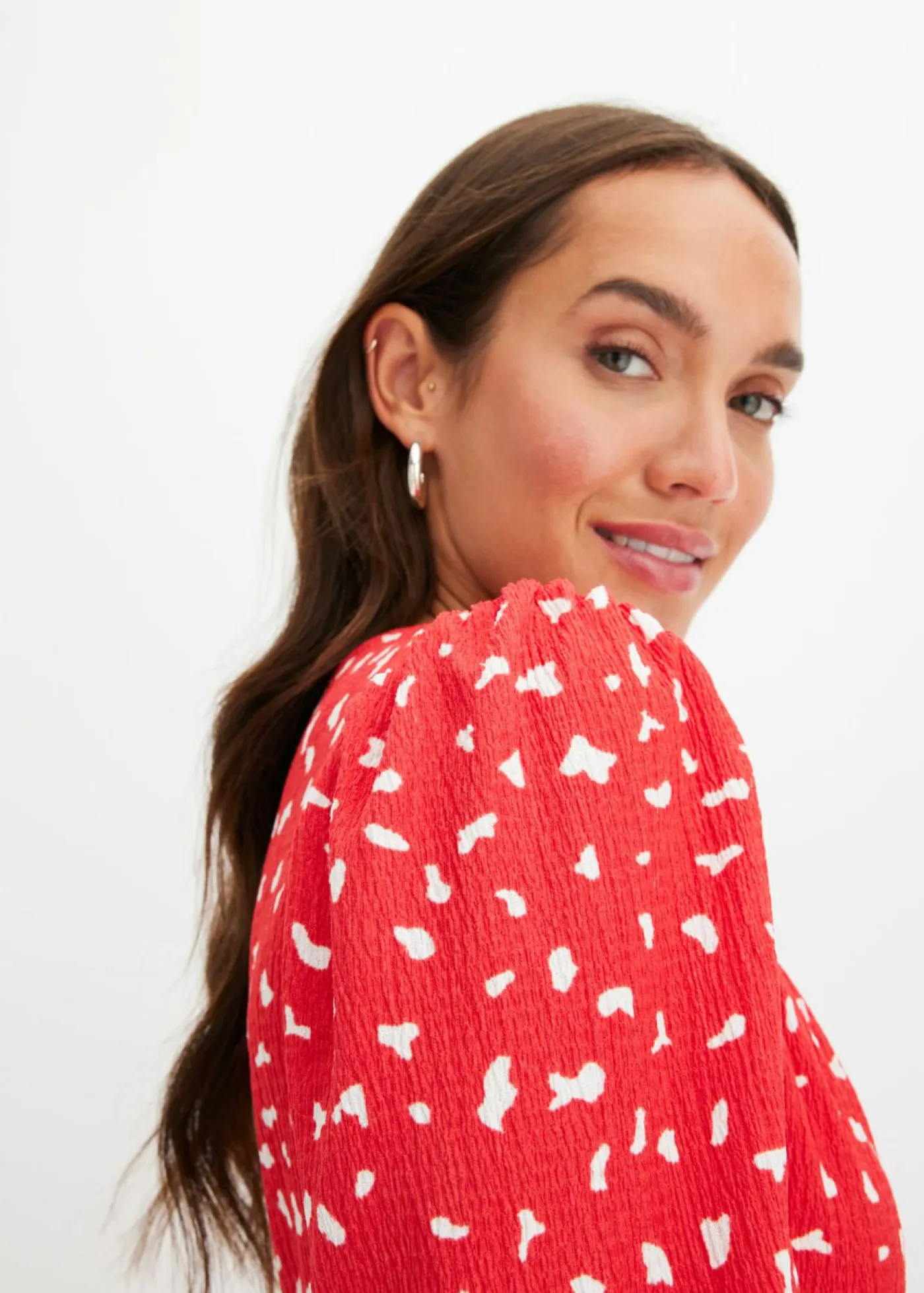 bonprix bonprix Vestidos>Vestido de punto con línea en A fresa