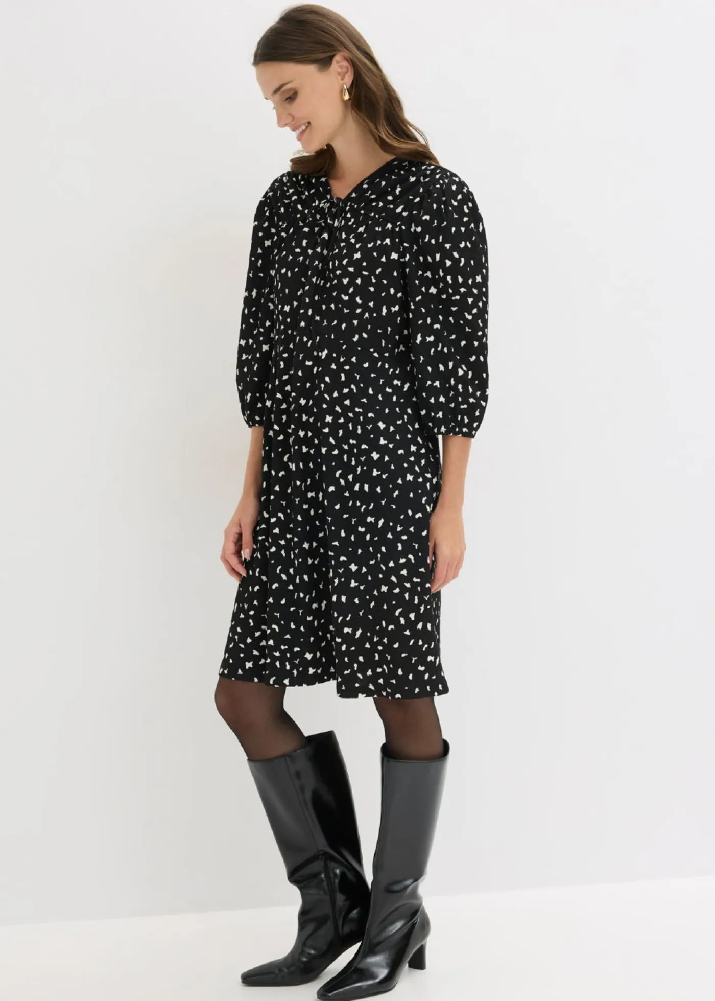 Mujer bonprix bonprix Vestido de punto con línea en A