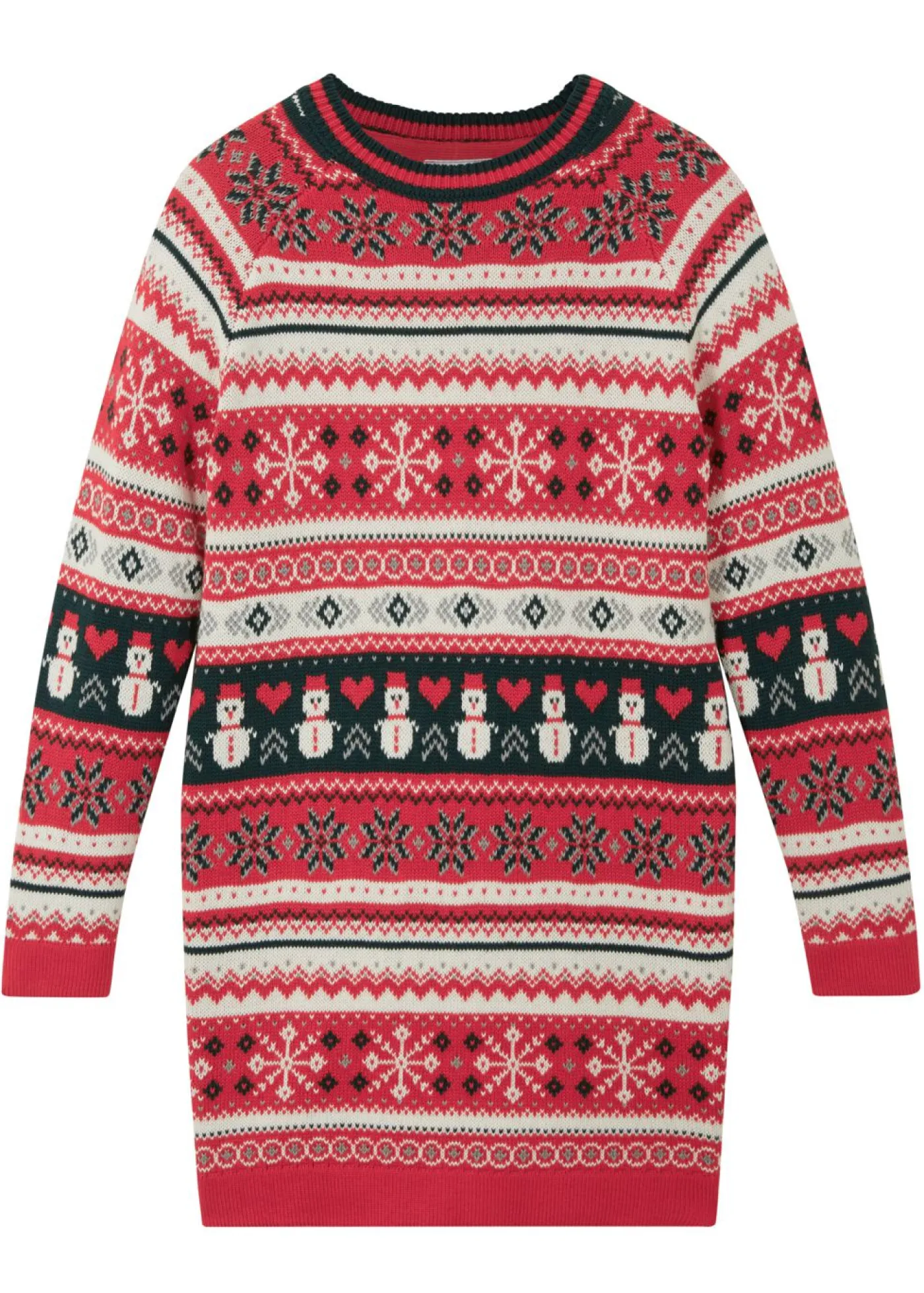 Niños bonprix bonprix Vestido de punto con motivo invernal para niñas