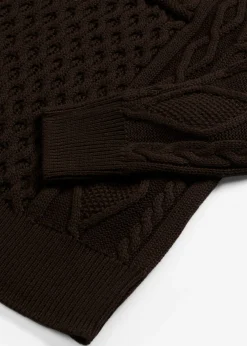 Mujer bonprix bonprix Vestido de punto con patrón trenzado