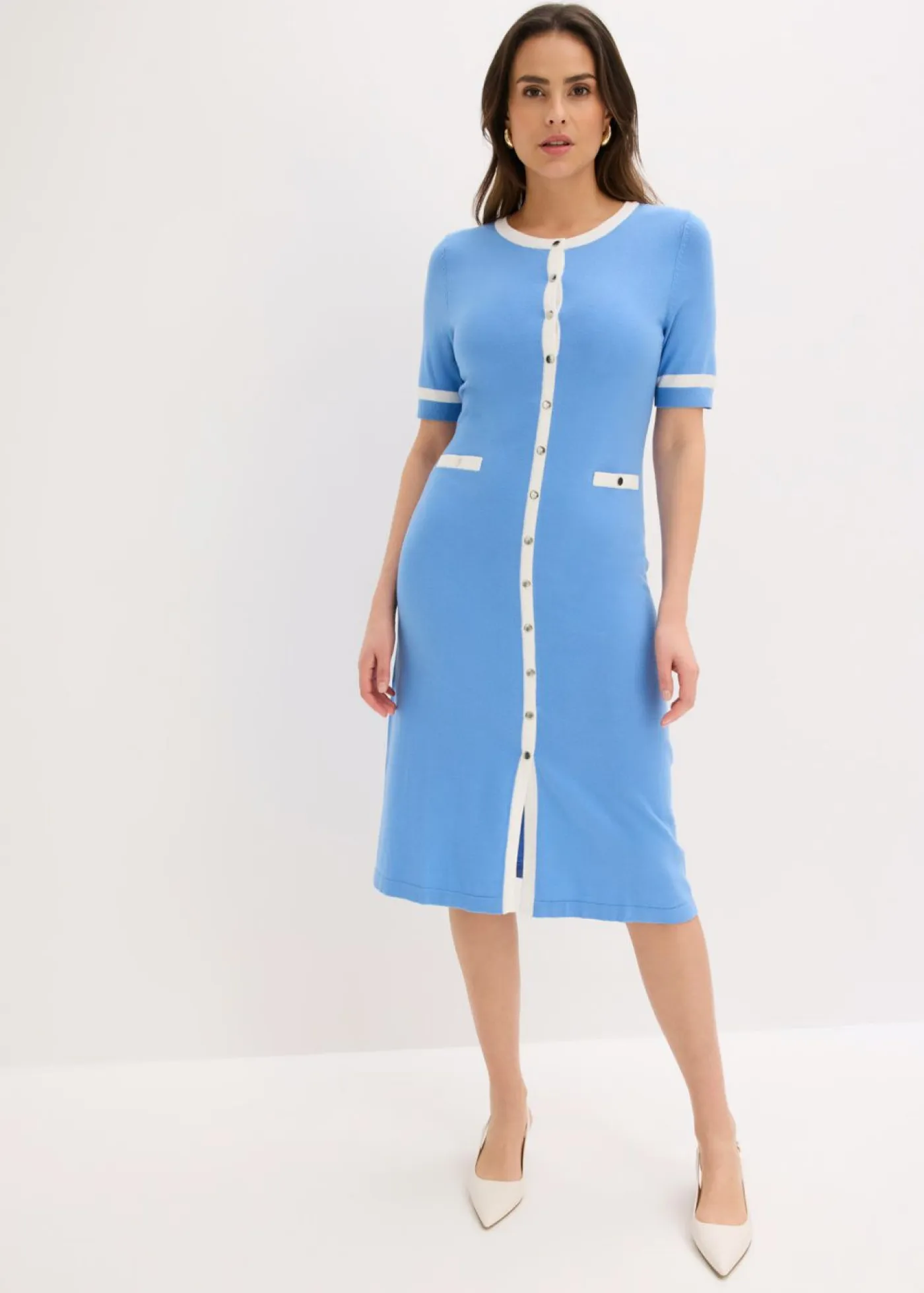 Mujer bonprix bonprix Vestido de punto con viscosa