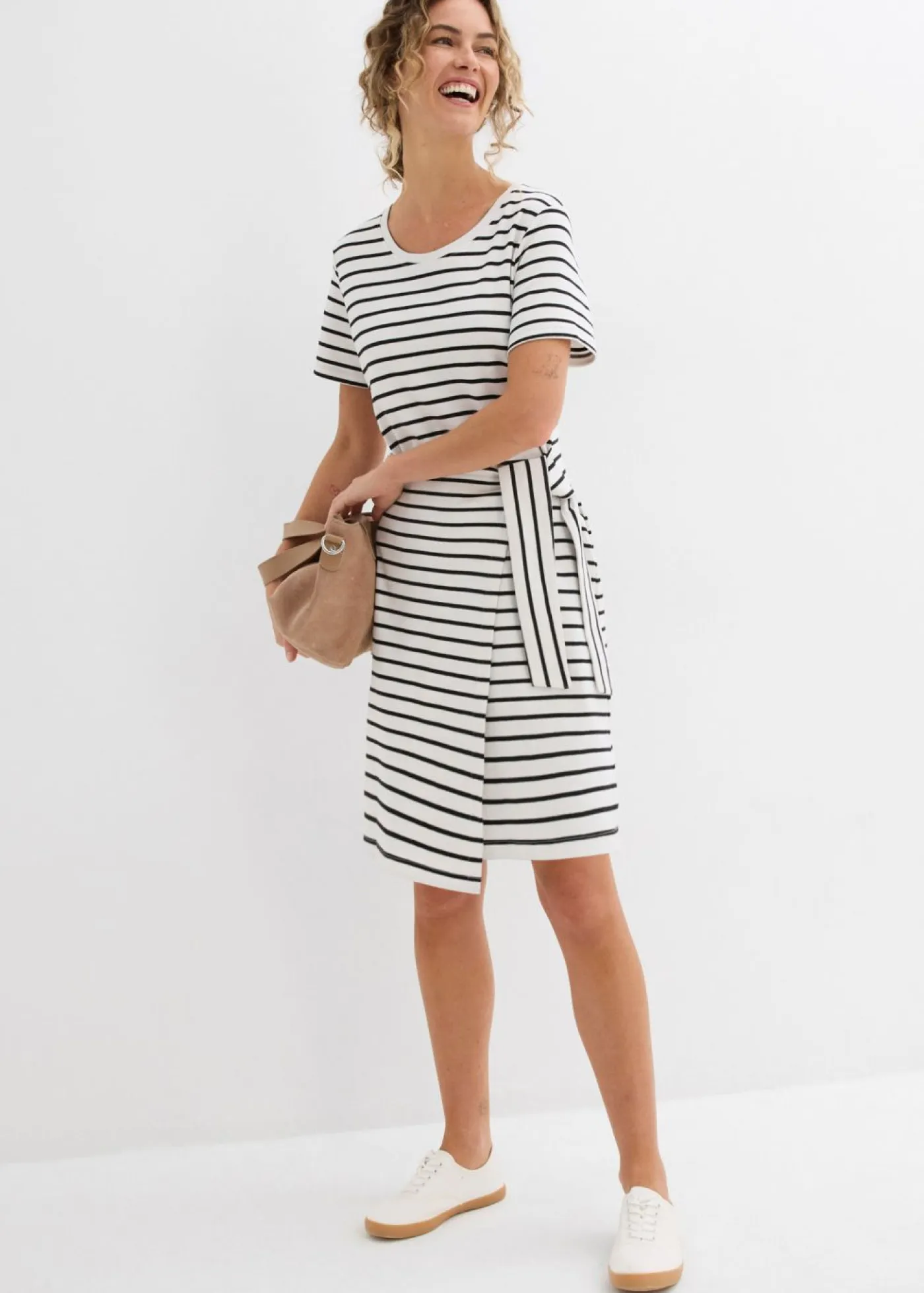 Mujer bonprix bonprix Vestido de punto de algodón puro