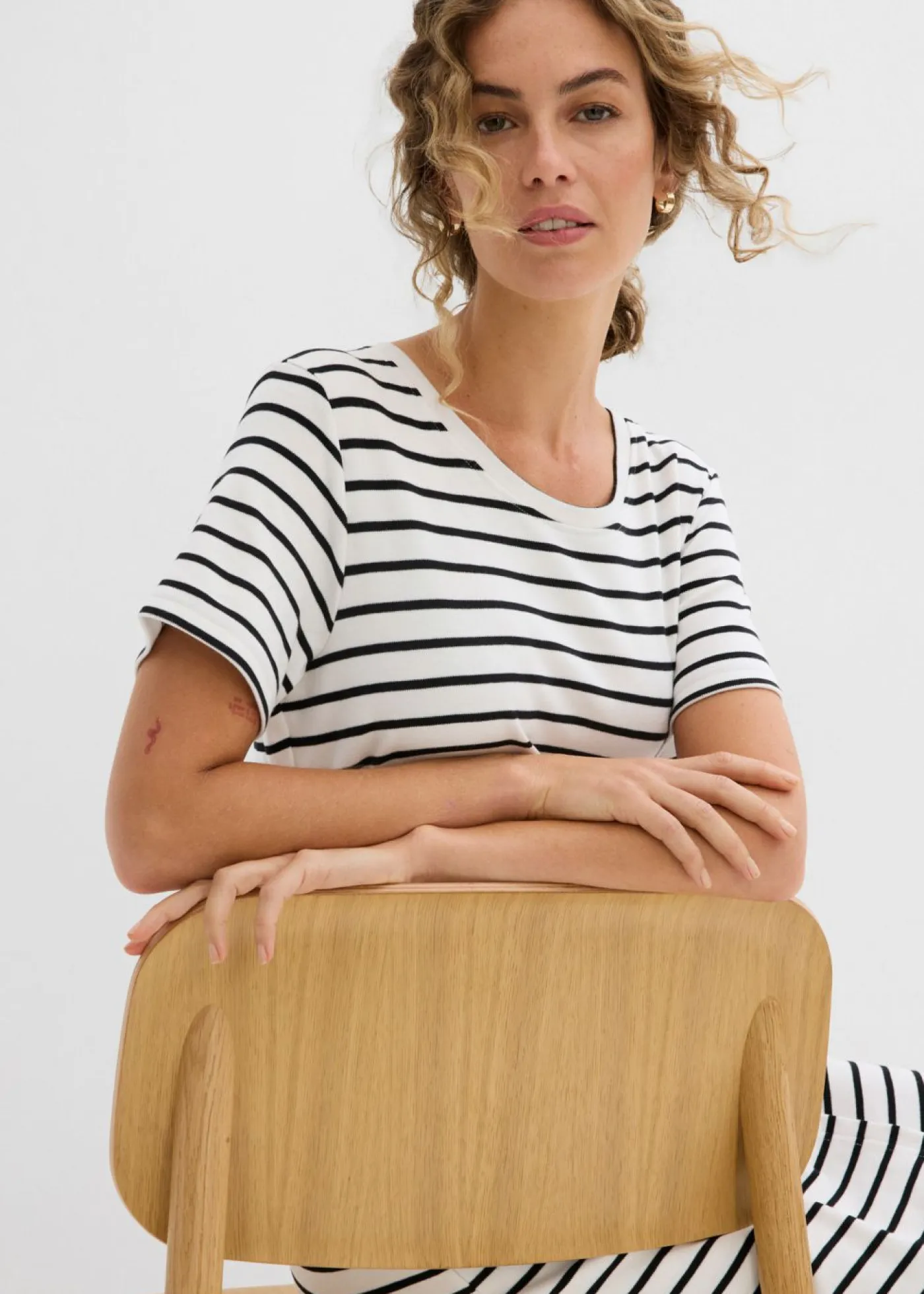 Mujer bonprix bonprix Vestido de punto de algodón puro