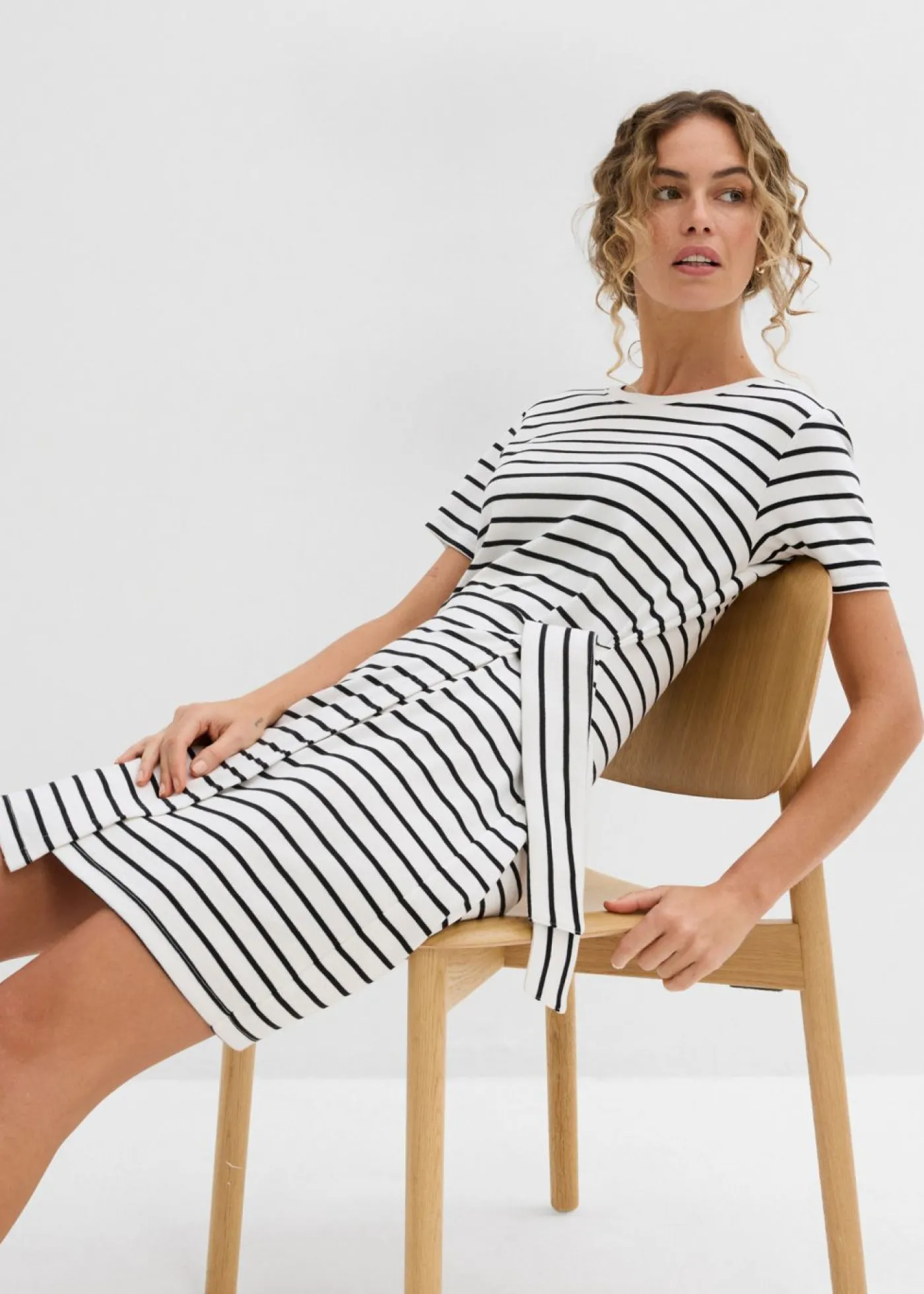 Mujer bonprix bonprix Vestido de punto de algodón puro