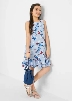 Niños bonprix bonprix Vestido de punto de algodón orgánico puro con volante