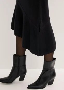 Mujer bonprix bonprix Vestido de punto de algodón y cachemir con dobladillo asimétrico