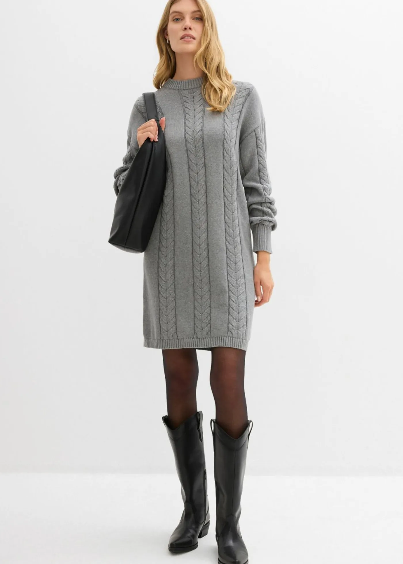 Mujer bonprix bonprix Vestido de punto de algodón puro