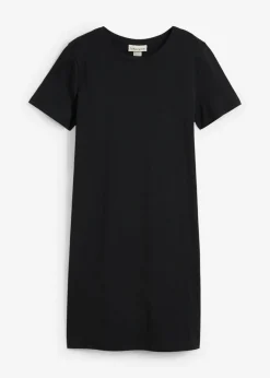 bonprix bonprix Ropa 9 A 16 Años·Vestidos Y Monos>Vestido de punto de algodón orgánico puro Negro