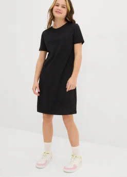 bonprix bonprix Ropa 9 A 16 Años·Vestidos Y Monos>Vestido de punto de algodón orgánico puro Negro