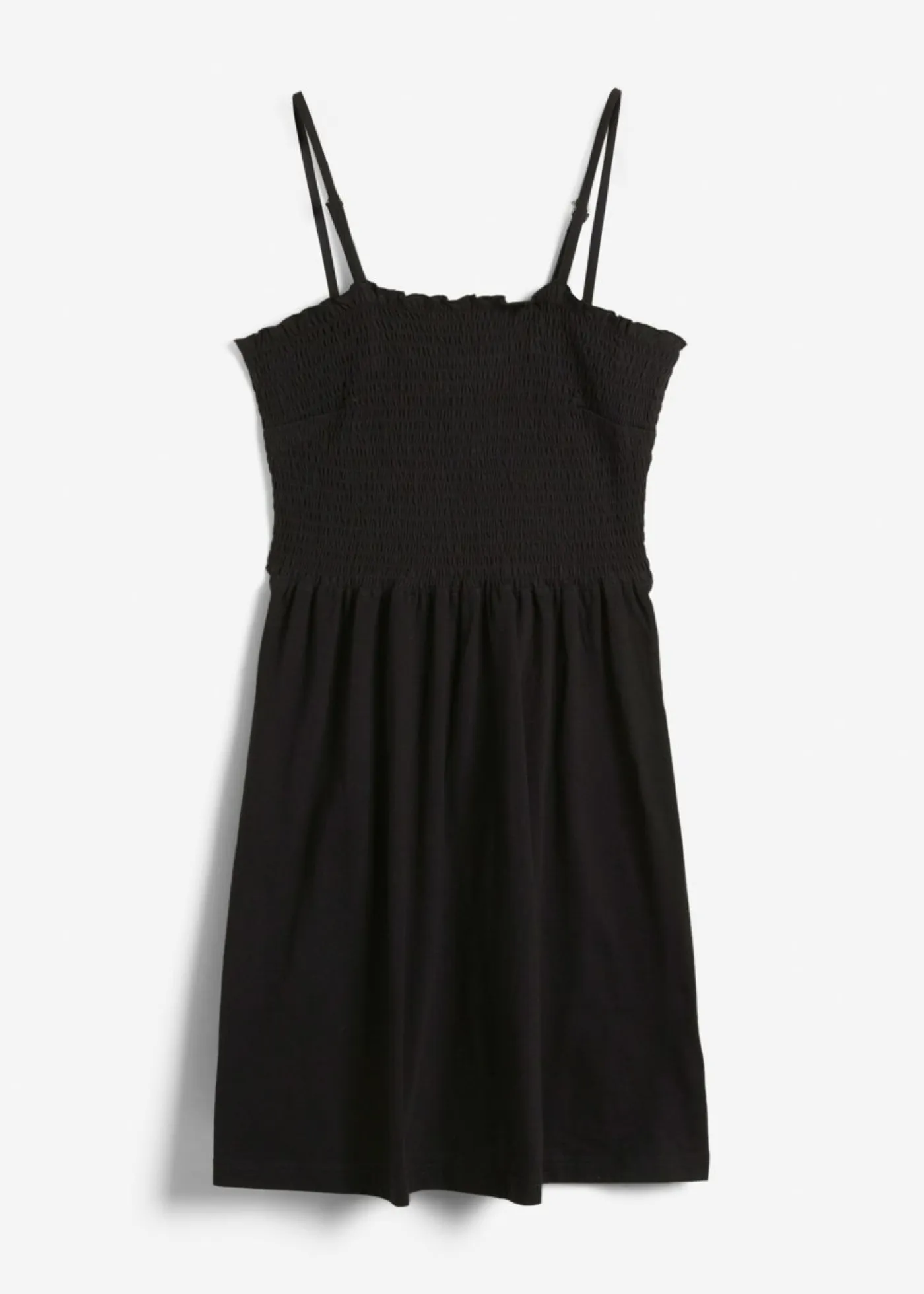 bonprix bonprix Vestidos>Vestido de punto de algodón orgánico puro Negro