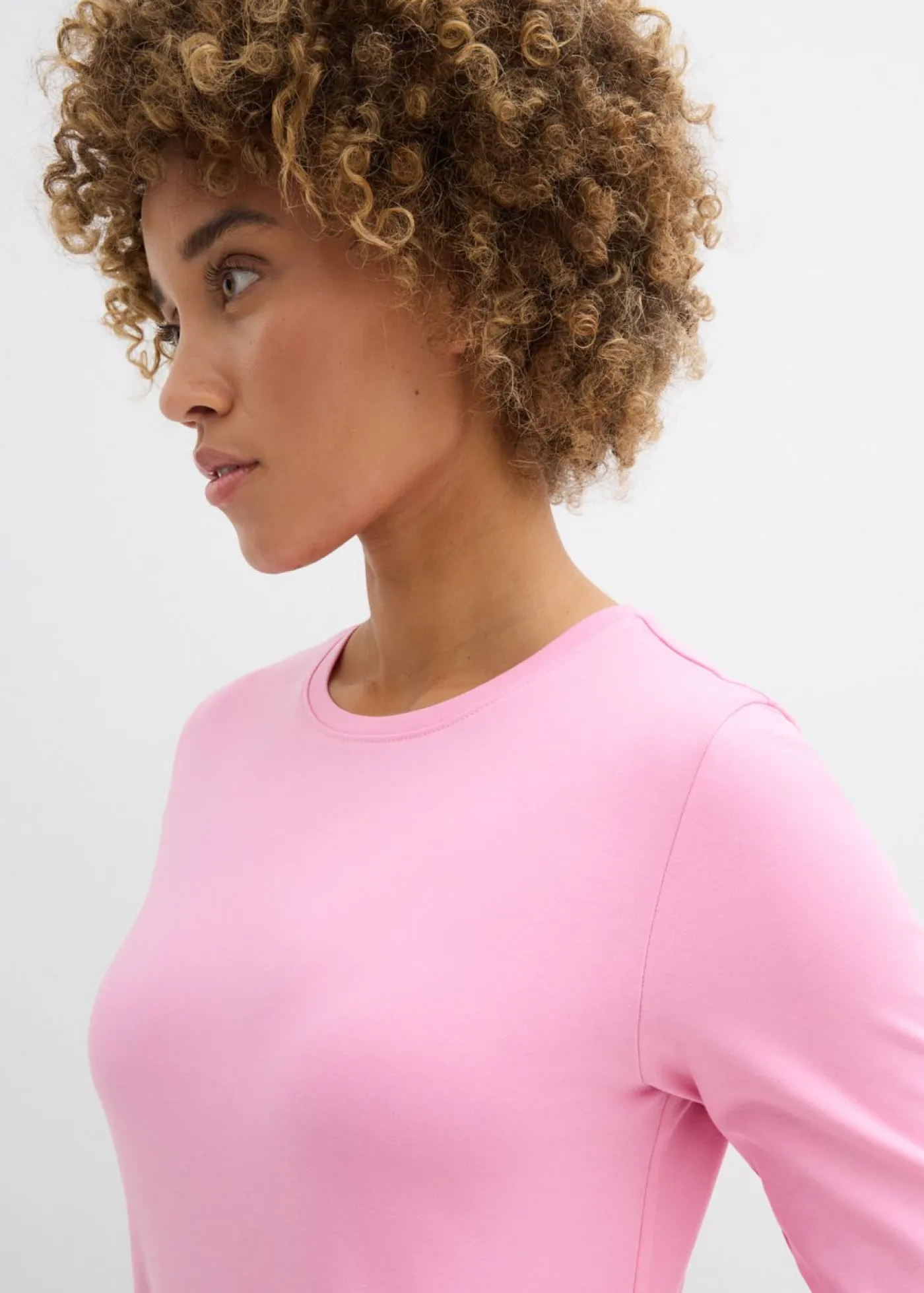 bonprix bonprix Vestidos|Novedades>Vestido de punto de algodón grueso Rosa