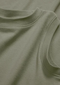 Mujer bonprix bonprix Vestido de punto de algodón con elástico