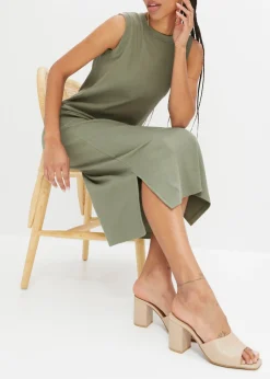 Mujer bonprix bonprix Vestido de punto de algodón con elástico