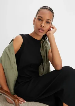 Mujer bonprix bonprix Vestido de punto de algodón con elástico