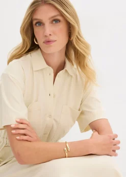 Mujer bonprix bonprix Vestido de punto de algodón elástico