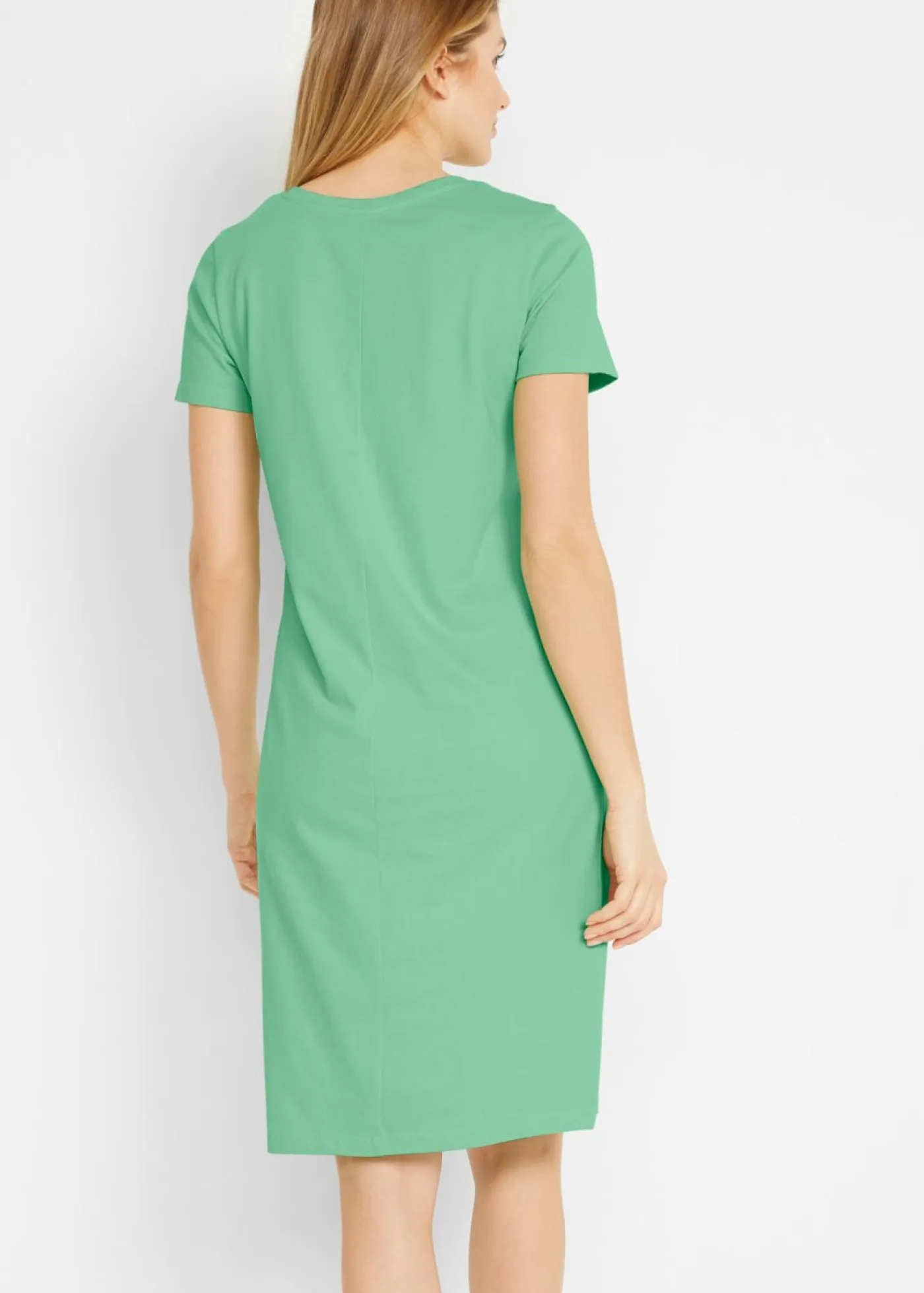 Mujer bonprix bonprix Vestido de punto de algodón puro (2 unidades)