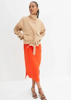 Mujer bonprix bonprix Vestido de punto de algodón con elástico